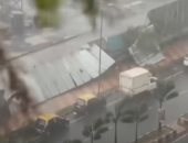 لقطات جديدة لآثار دمار المبانى وارتفاع الأمواج بسبب إعصار الهند.. فيديو