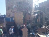 سقوط شرفة بأحد عقارات وسط الإسكندرية دون حدوث إصابات