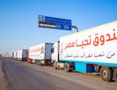 مصر تقدم أضخم قافلة مساعدات لقطاع غزة تنفيذا لتوجيهات الرئيس السيسى.. فيديو وصور