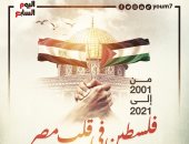 من 2001 إلى 2021 فلسطين فى قلب مصر.. مساندة ودعم مالى وإنسانى.. إنفوجراف