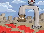 الهدنة أوقفت برك الدماء فى غزة فى كاريكاتير إماراتى