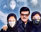 رامي رضوان يساند زوجته دنيا سمير غانم وشقيقتها إيمى بصورة تخيلية مع والدهما الراحل