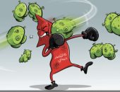 كاريكاتير اليوم.. ضربات مميتة للاقتصاد العالمي من فيروس كورونا