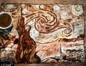 الرسم بالطعام.. "إسراء" تشارك خدمة صحافة المواطن برسومات تظهر موهبتها