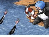 العالم يواجه صعوبة فى إنقاذ الصحة او الاقتصاد بسبب كورونا فى كاريكاتير سعودى