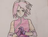 الطفلة "مريم" تعبر عن أحلامها وموهبتها برسومات فنية مميزة 