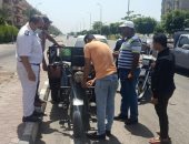 جهاز "دمياط الجديدة" ينفذ حملة على "التوك توك" المخالف بالمدينة