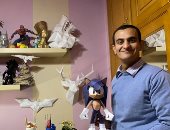 أبطال من ورق.. محمد جمال حول الشخصيات الكرتونية والحيوانات لتماثيل أوريجامى