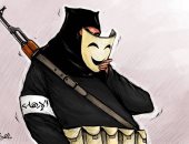 الإرهاب يحاول تغيير شكله بارتداء أقنعه جديدة في كاريكاتير اماراتى
