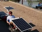 رحلة بالدراجة الشمسية فى أوروبا فى الأسبوع الأخضر بالقارة العجوز.. فيديو وصور