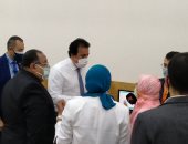 وزير التعليم العالى ورئيس جامعة حلوان يفتتحان مركز الاختبارات الإلكترونية بالجامعة
