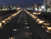 صور ساحرة لـ طريق الكباش بالأقصر ليلا قبل افتتاحه فى حفل عالمى