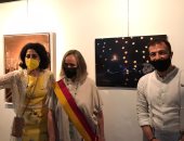 المكتب الثقافى المصرى بروما ينظم أول معرض فنى بعد توقف عامين بسبب كورونا..صور 
