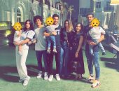 سهرة أسرية تجمع تريزيجيه ومارسيلو ومحمد عواد حارس الزمالك.. صور