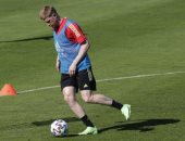 يورو 2020.. دى بروين يعود لتدريبات بلجيكا استعدادًا للقاء الدنمارك "صور"