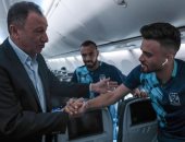 شاهد لحظات مغادرة بعثة الأهلى القاهرة لمواجهة الترجى فى تونس