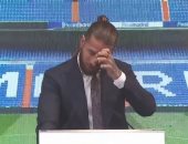 شاهد.. لحظة بكاء راموس في مؤتمر وداع ريال مدريد 