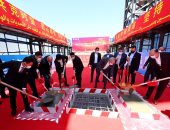 وزير الإسكان يشهد احتفالية الانتهاء من الأعمال الخرسانية ببرج العاصمة الإدارية