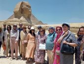 نائبة وزير الثقافة الروسى تزور منطقة الأهرامات.. صور
