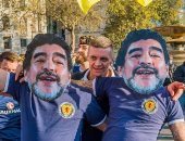يورو 2020.. مارادونا وسيلة سخرية جماهير أسكتلندا من إنجلترا "صور"