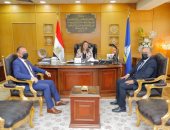 محافظ دمياط تستقبل رئيس هيئة الرقابة الإدارية وتهنئه لتوليه مهام عمله بالمحافظة
