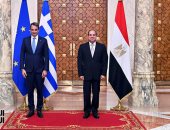 الرئيس السيسى يستقبل رئيس وزراء اليونان بقصر الاتحادية اليوم.. صور