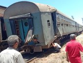 مصرع شخص سقط من القطار قرب مزلقان قرية ماركو في بنى سويف