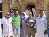 صحة شمال سيناء: أطباء مستشفى الشيخ زويد يشاركون بالقافلة الطبية بقرية الظهير