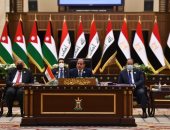 الرئيس السيسي: حريصون على تعزيز التعاون وما يتعلق بجهود إعادة إعمار العراق