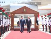 الرئيس السيسى يلتقى مع مصطفى الكاظمى فى القصر الحكومى بالعاصمة العراقية بغداد
