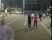 ساحة "الباتيناج" لعشاق رياضة التزلج فى المنصورة.. فيديو