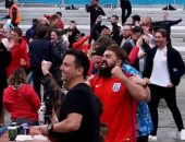 فرحة عارمة من جماهير إنجلترا بعد الفوز على ألمانيا فى يورو 2020.. فيديو