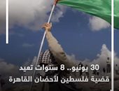 30 يونيو.. 8 سنوات تعيد قضية فلسطين لأحضان القاهرة "فيديو"
