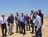 نائب محافظ بنى سويف يتفقد موقع مقترح لإقامة مدينة زراعية صناعية للنباتات الطبية 