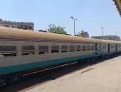 عودة حركة القطارات عقب رفع القطار على خط القاهرة- طنطا بمحطة منوف
