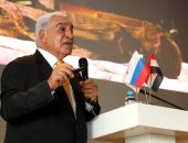 زاهى حواس يستعرض إنجازات الرئيس من أجل الحفاظ على آثار مصر فى محاضرة بموسكو