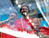 أشهر مشجعي يورو 2020 يحضر مواجهة سويسرا ضد إسبانيا فى ربع النهائي