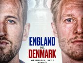 موعد مباراة الدنمارك ضد إنجلترا في نصف نهائي يورو 2020