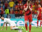 يورو 2020.. دى بروين: أشعر بخيبة أمل كبيرة ومشاركتى أمام إيطاليا معجزة