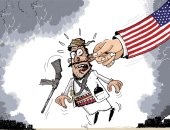 الولايات المتحدة تبرز غضبها من انتهاكات الحوثيين فى كاريكاتير إماراتى
