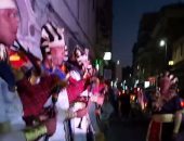 موسيقى بالزى الفرعونى في الاحتفال بمئوية مسرح سيد درويش بالإسكندرية.. فيديو