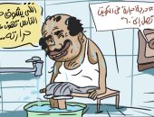 درجة الحرارة العالية في كاريكاتير اليوم السابع