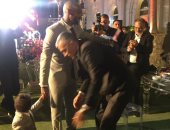 صور .. " شيكابالا " ونجله أدم  في فرح يوسف أوباما