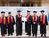 إشادة بالتكريم الأكاديمي من الأمم المتحدة لأمين عام رابطة العالم الإسلامي لتحقيقه السلام