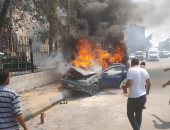 إخماد حريق نشب بسيارة فى شارع الأهرام وآخر بقطعه أرض فضاء ببولاق الدكرور