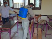 البحيرة تعقم وتطهر المدارس واللجان والاستراحات استعدادا لامتحانات الثانوية 