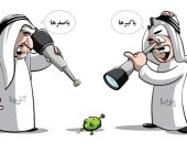 فيروس كورونا بين الإفراط والتفريط وزيادة معدلات الإصابة في كاريكاتير سعودى