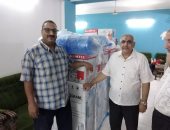 نقابة المعلمين توزع مبردات مياه على لجان الثانوية العامة ببنى سويف.. صور