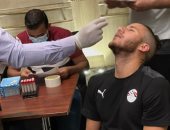 المنتخب الأولمبى يخضع لمسحة كورونا الثانية قبل السفر إلى طوكيو.. صور