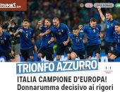 صحف أبطال أوروبا: ويمبلي يكتسي باللون الأزرق وجنون إيطاليا.. صور